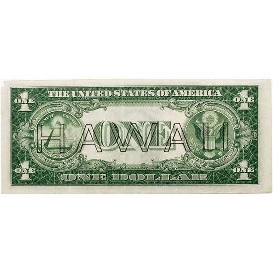 1935 A $1 Silver Certificate Hawaii Note Fine- Very Fine Condition