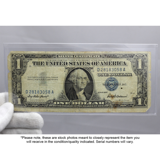 Series 1935/1957 $1 Silver Certificate Damaged/Cull Condition