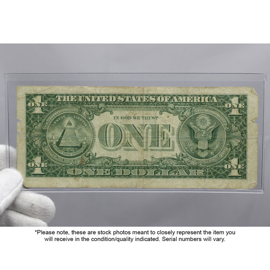 Series 1935/1957 $1 Silver Certificate Damaged/Cull Condition Series 1935/1957 $1 Silver Certificate Damaged/Cull Condition