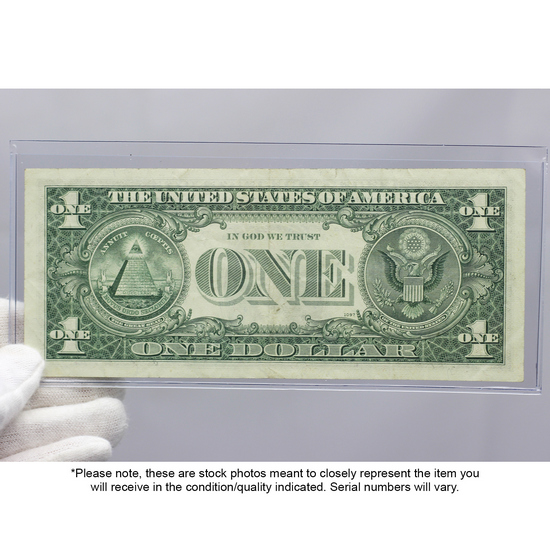 1963B $1 Joseph Barr Federal Reserve Note VG/AU Condition 1963B $1 Joseph Barr Federal Reserve Note VG/AU Condition