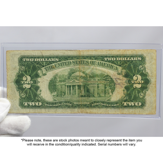 Series 1928/1953/1963 $2 Red Seal Legal Tender Note Damaged/Cull Condition Series 1928/1953/1963 $2 Red Seal Legal Tender Note Damaged/Cull Condition