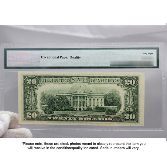 1950 $20 Federal Reserve Note 58 EPQ PMG 1950 $20 Federal Reserve Note 58 EPQ PMG