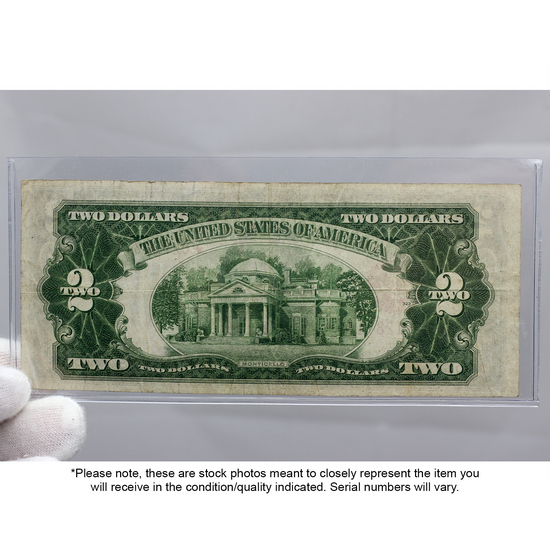 1928 $2 Red Seal Star Note VG/VF Condition