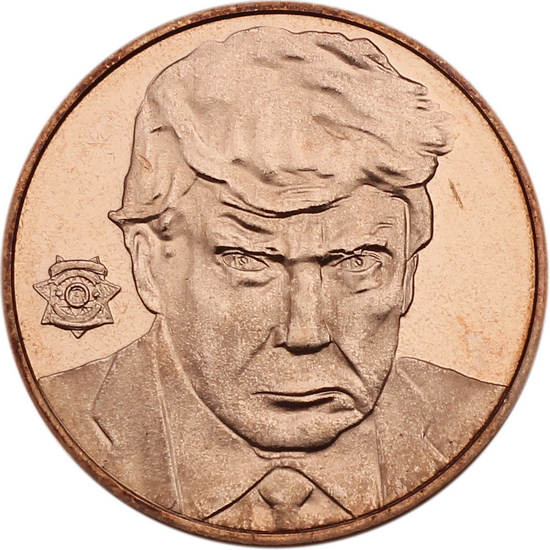 Donald Trump Mugshot 1oz .999 Fine Copper Medallion