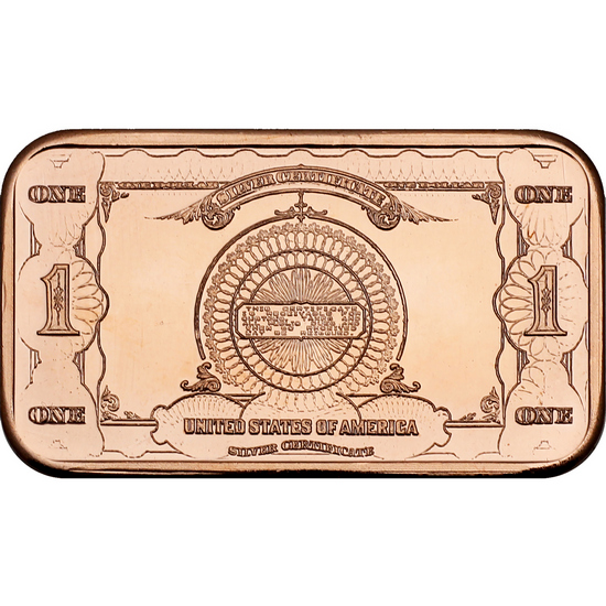 Donald Trump 45 Banknote 1oz .999 Fine Copper Bar Donald Trump 45 Banknote 1oz .999 Fine Copper Bar