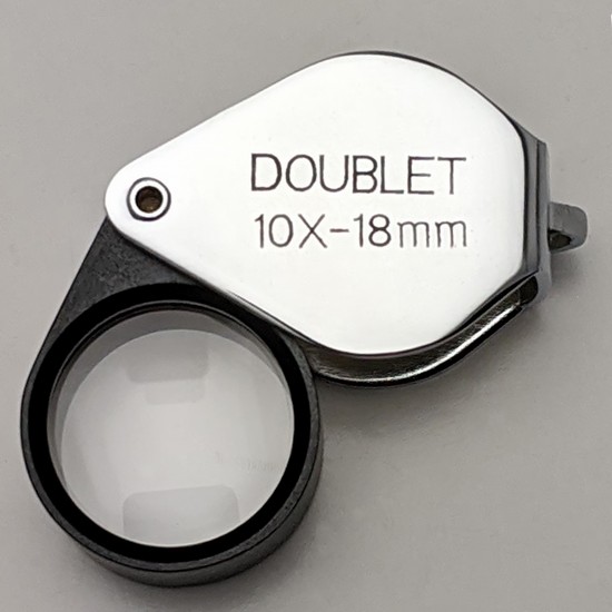 Doublet 10X 18mm Chrome Loupe