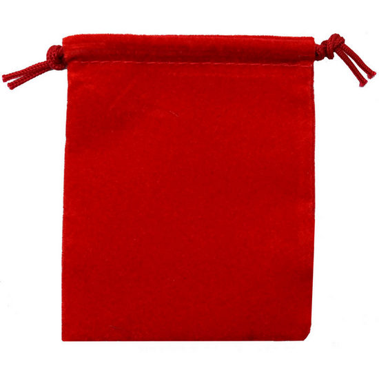 Small Red Velvet Pouch