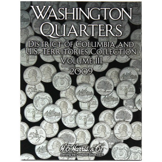 Harris Washington Quarters DC and US Territories State Collection 2009 Volume 3 Folder