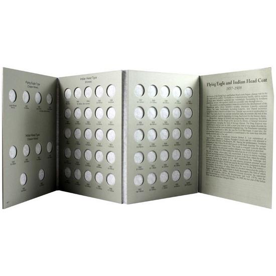 Harris Flying Eagle/Indian Cent Folder 1857-1909 Harris Flying Eagle/Indian Cent Folder 1857-1909