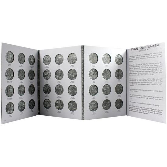 Harris 1916-1936 Walking Liberty Half Dollar No. 1 Folder Harris 1916-1936 Walking Liberty Half Dollar No. 1 Folder