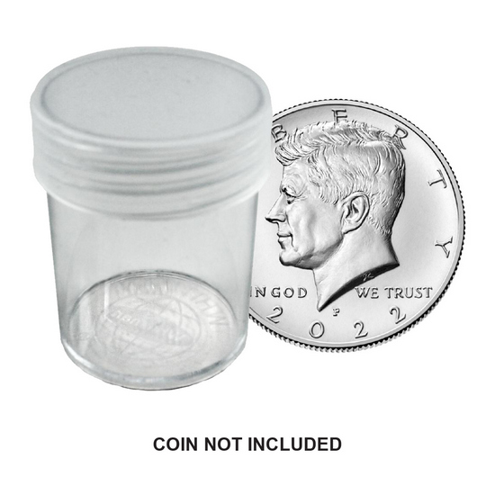 Round Coin Tube - Half Dollar Round Coin Tube - Half Dollar