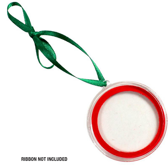 Plastic Capsule - 1oz Medallion Ornament Plastic Capsule - 1oz Medallion Ornament