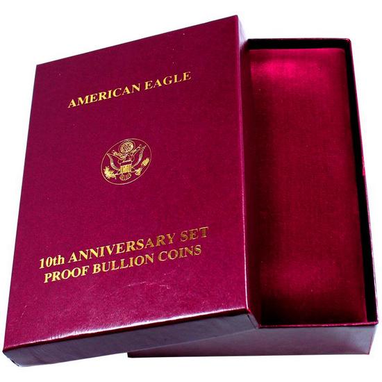 OGP Box for American Eagle 10th Anniversary Set Proof Bullion Coins