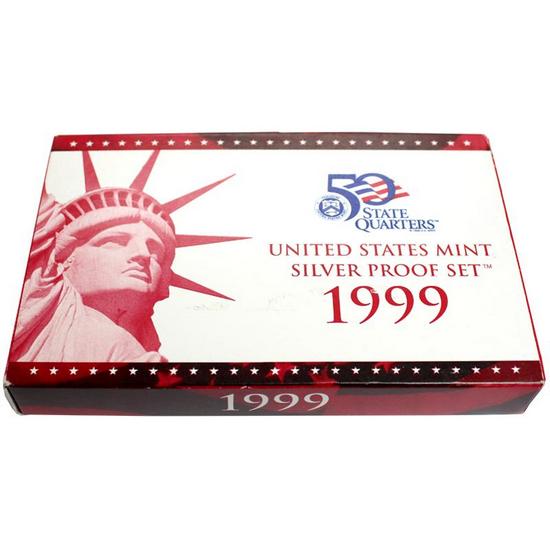 1999 OGP Box for United States Mint Silver Proof Set