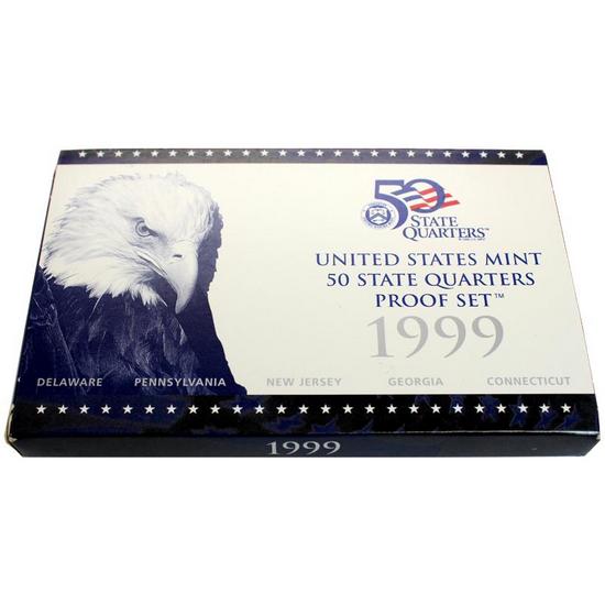 1999 OGP Box for United States Mint 50 State Quarters Proof Set