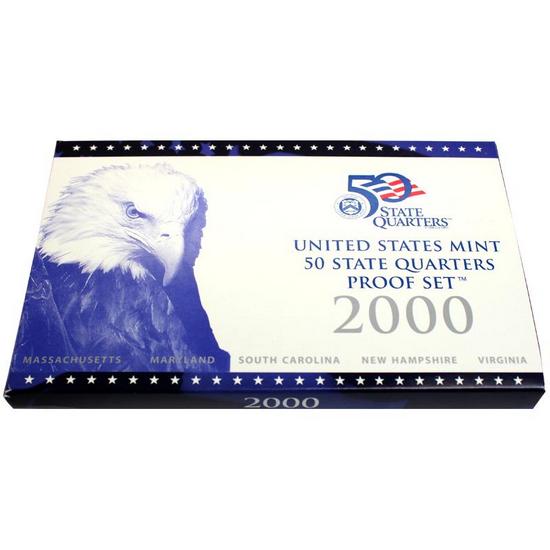 2000 OGP Box for United States Mint 50 State Quarters Proof Set