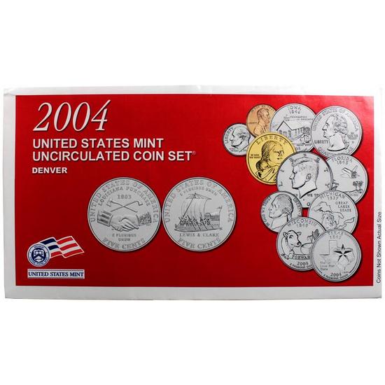 2004 OGP Envelope for United States Mint Uncirculated Coin Set Denver