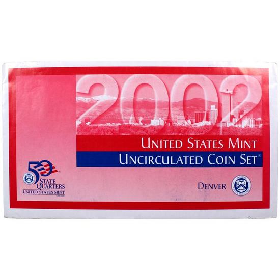 2002 OGP Envelope for United States Mint Uncirculated Coin Set Denver