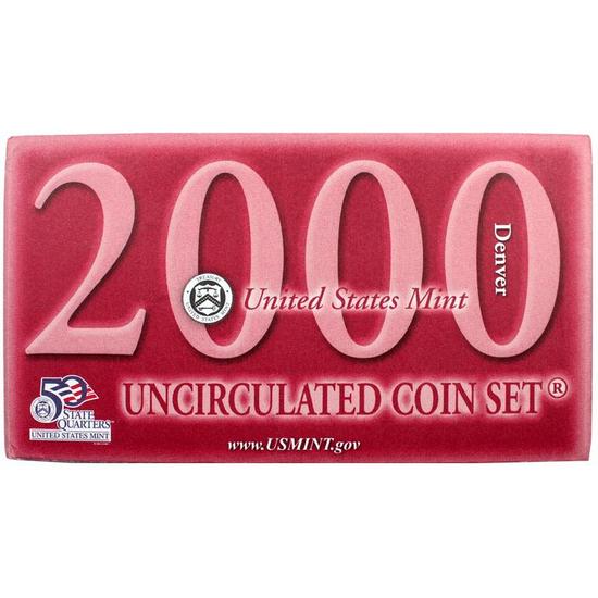 2000 OGP Envelope for United States Mint Uncirculated Coin Set Denver