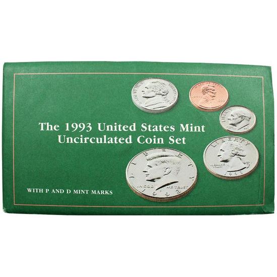 1993 OGP Envelope for United States Mint Uncirculated Coin Set