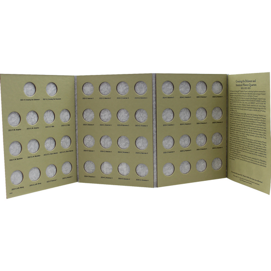 Harris 2021-2025 Washington Quarter Crossing the Delaware and American Women Collections Folder Harris 2021-2025 Washington Quarter Crossing the Delaware and American Women Collections Folder