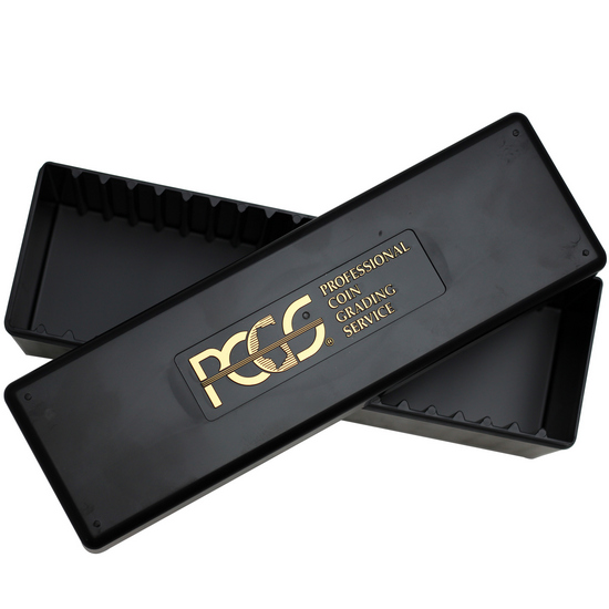 Black PCGS Plastic Storage Box for PCGS Certified Coins Black PCGS Plastic Storage Box for PCGS Certified Coins