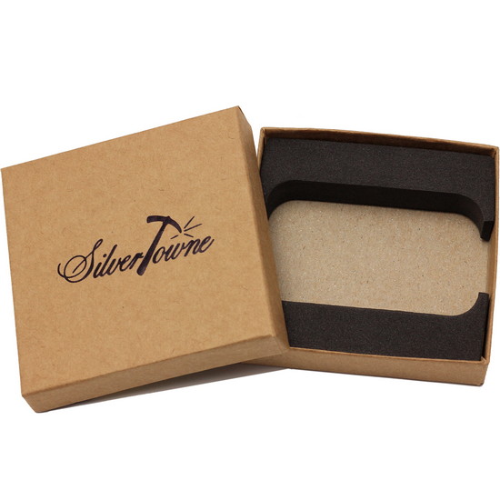 SilverTowne Natural Kraft Paper Gift Box for 5oz Bar/Ingots
