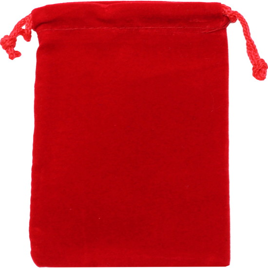 Medium Size Red Velvet Pouch for 5oz Bars or Certified Coins