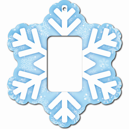 Christmas Snowflake Foam Core Ornament for 1 Ounce Bar