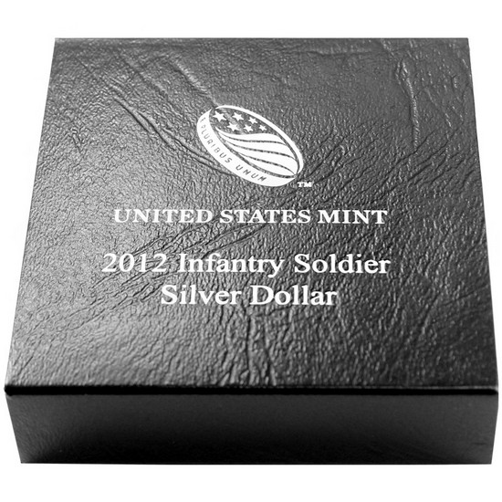 2012 OGP Box for United States Mint Infantry Soldier Proof Silver Commemorative Dollar