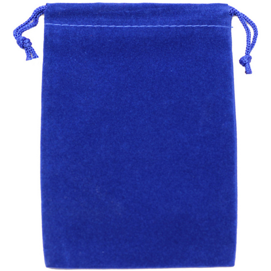 Large Blue Velvet Pouch for 5oz Rounds