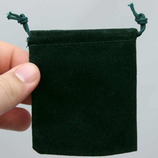 Small Green Velvet Pouch Small Green Velvet Pouch