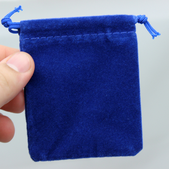 Small Blue Velvet Pouch Small Blue Velvet Pouch