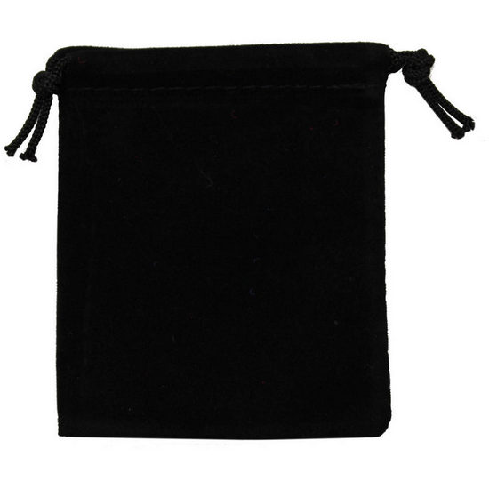 Small Black Velvet Pouch