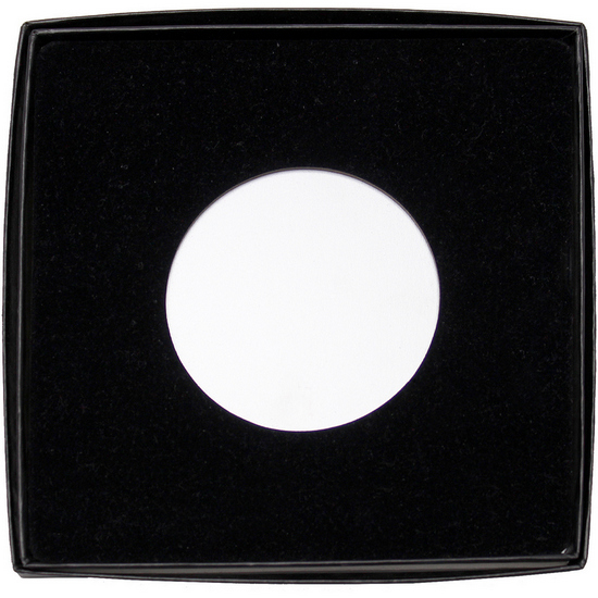 Plain Black Laminated Cardboard Box for 5oz Medallion Plain Black Laminated Cardboard Box for 5oz Medallion