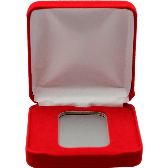 Red Velvet Clamshell Gift Box for 1oz Vertical Bars and Ingots