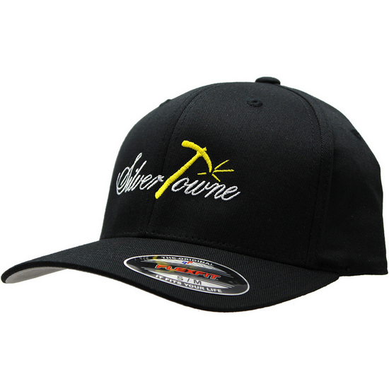 SilverTowne Embroidered Black Flexfit Hat