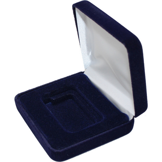 Dark Blue Velvet Clamshell Gift Box for Horizontal 1oz Bars and Ingots Dark Blue Velvet Clamshell Gift Box for Horizontal 1oz Bars and Ingots