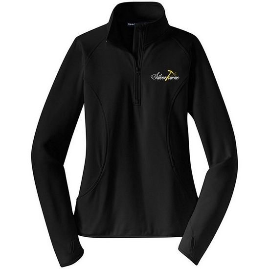 SilverTowne Women's Embroidered Logo Half Zip Pullover