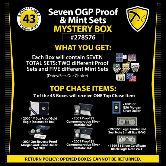 Seven OGP Proof & Mint Sets Mystery Box #278576