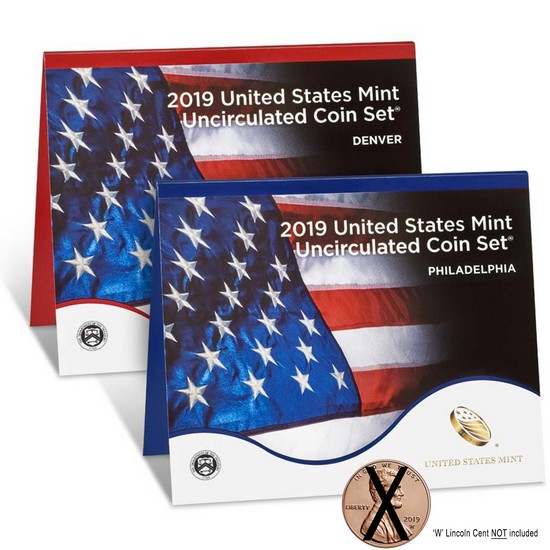 2019 United States PARTIAL Mint Set | No W Lincoln Cent