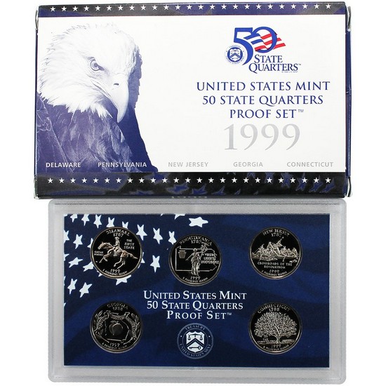 1999 S 5pc Quarter Proof Set