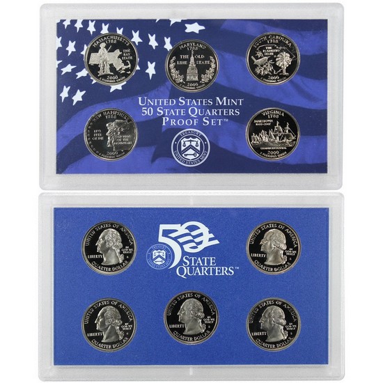 2000 S 5pc Quarter Proof Set 2000 S 5pc Quarter Proof Set