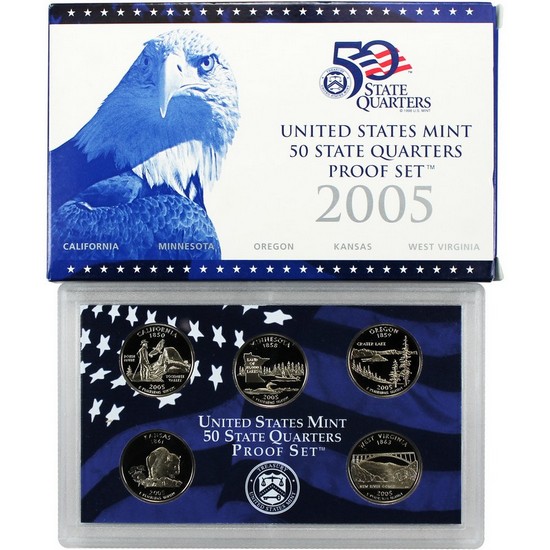 2005 S 5pc Quarter Proof Set