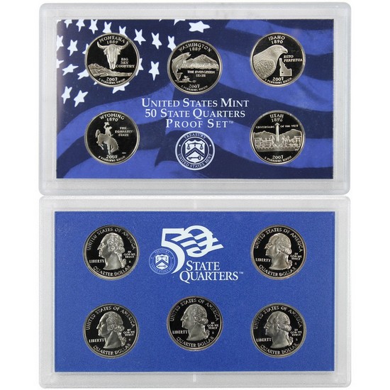 2007 S 5pc Quarter Proof Set 2007 S 5pc Quarter Proof Set