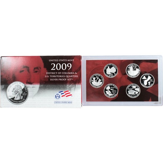 2009 S 6pc Silver Quarter Proof Set