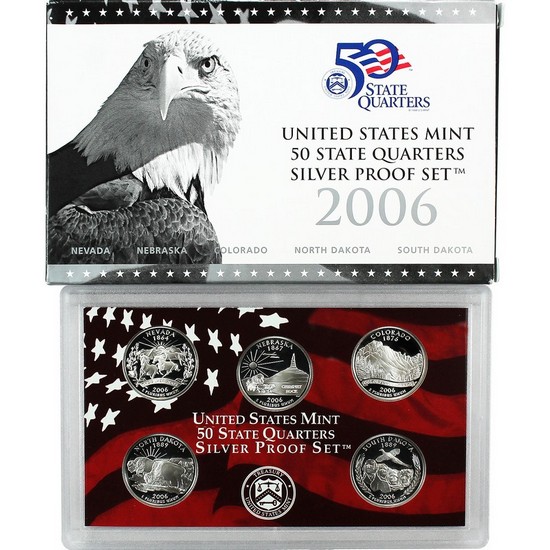 2006 S 5pc Silver Quarter Proof Set