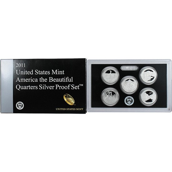 2011 S 5pc Silver Quarter Proof Set