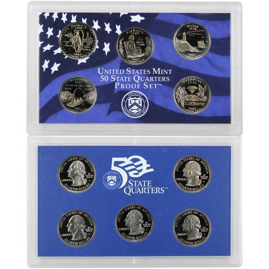 2003 S 5pc Quarter Proof Set 2003 S 5pc Quarter Proof Set