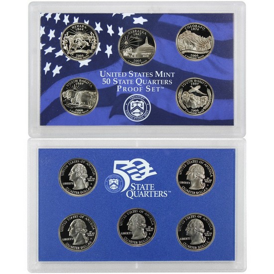 2006 S 5pc Quarter Proof Set 2006 S 5pc Quarter Proof Set